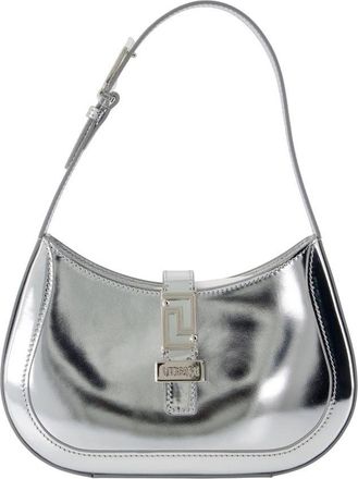 Versace Small Shoulder Bag - Leather - Silver