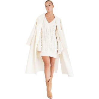 Belle & Bloom Still The One Chunky Oversize Knit in Cream at Nordstrom, Size Medium Au