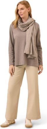 Pact Organic Cotton Airplane Long Sleeve Poncho in Deep Taupe Heather at Nordstrom, Size Medium