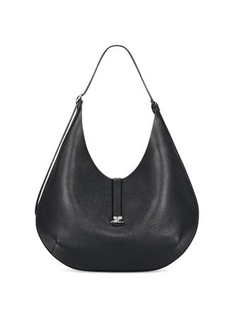 Courr&egrave;ges Borsa tote in pelle - Nero