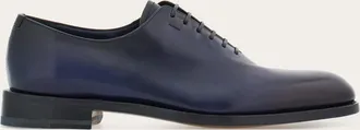 Ferragamo Men Tramezza plain toe Oxford Blue Size 10.5