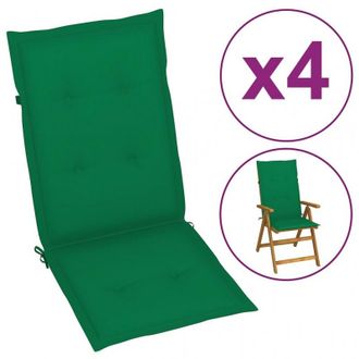 vidaXL Cuscini Per Sedie 4 Pz Grigi 120x50x3 Cm In Tessuto - Vidaxl
