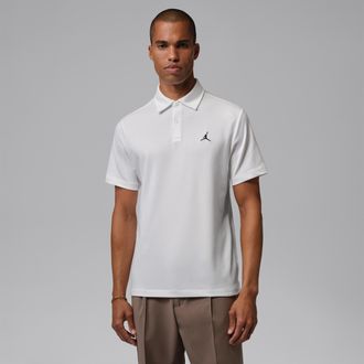 Nike Jordan Mens Jordan Sport Dri-FIT Golf Polo in White | HQ8688-100