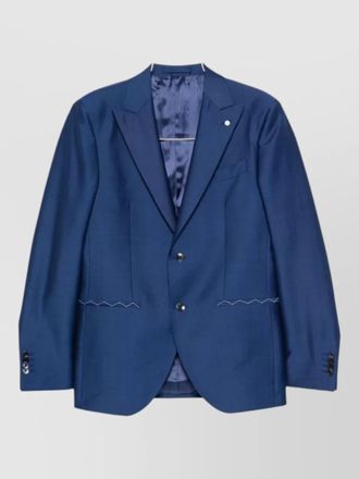 Luigi Bianchi tailored suit notch lapel chest pocket