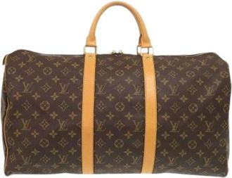 Louis Vuitton Pre-owned Weekend Bags, female, Brown, Size: ONE SIZE Pre-owned Keepall 50