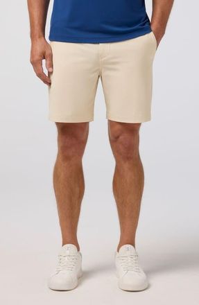 Mizzen+Main Helmsman Flat Front Performance Golf Shorts in Oat at Nordstrom, Size 33 X 7