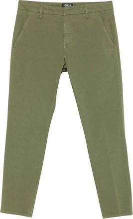 Dondup Groene Katoenen Chino Shorts - Heren - Chinos - Groen - W34 - Katoen - Broeken