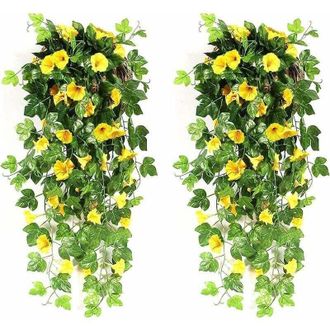 OEM Flores Artificiales Colgantes Para Uso En Exteriores E Interiores, Plantas Artificiales Para Decoraci&oacute;n De Bodas, Jard&iacute;n, Pared, Balc&oacute;n