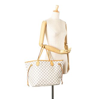 Louis Vuitton Neverfull Mm Damier Azur Tas