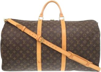 Louis Vuitton Pre-owned Weekend Bags, unisex, Brown, Size: ONE SIZE Pre-owned Keepall Bandouliere 60