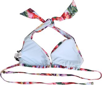 Dolce & Gabbana Floral Triangle Bikini Top - Multicolor