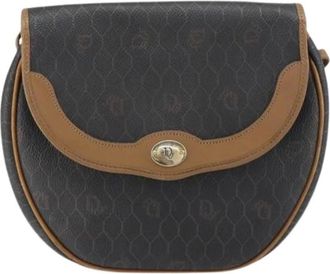 Dior Pre-owned Cross Body Bags, female, Black, Size: ONE SIZE Pre-owned Vintage Honeycomb Flap Crossbody Bag