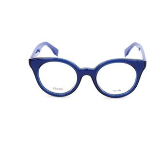 Fendi Glasses, female, Blue, Size: ONE SIZE Acetate Round Eyeglasses Frames