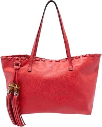 Gucci Pre-owned Tote Bags, female, Red, Size: ONE SIZE Pre-owned Vintage Tote Bag