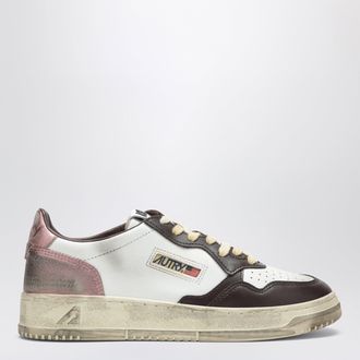 Autry Sneakers Medalist Low White/Hot Fudge/Peony