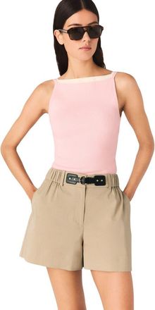 Maje High straight-neck top in Pink at Nordstrom, Size X-Small
