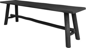 Rendez-Vous D&eacute;co Rendez-vous D&eacute;co - Banco negro de madera de mango 145 cm - Toxis