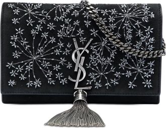 Saint Laurent Pre-owned Saint Laurent Beaded Suede Monogram Kate Tassel Wallet on Chain Ladies 53OVAA1ASK4AJLDX