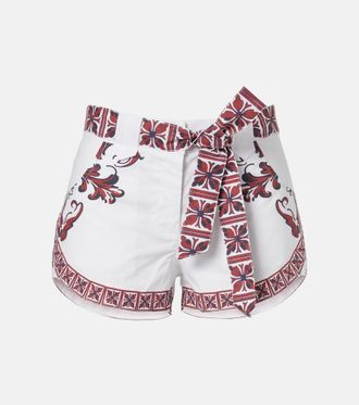 Bananhot Lavanda printed cotton shorts