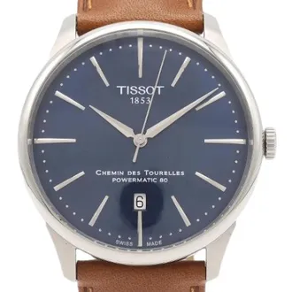 Tissot Chemin des Tourelles Stainless Steel Automatic - female - Tissot Pre-Owned - Watches - Blue - ONE SIZE - Accessories