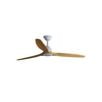 Netlighting Alo Large White Wood DC Ceiling Fan Cct 6 Speed