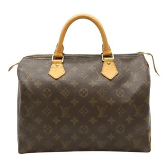 Louis Vuitton Pre-owned Handbags, female, Brown, Size: ONE SIZE Pre-owned Monogram Speedy 30 Handbag