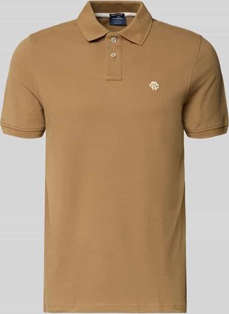 Mc Neal Slim Fit Poloshirt mit Logo-Stitching in Hellbraun, Gr&ouml;&szlig;e XXXL