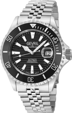 Gevril Group Chambers Swiss Automatic Bracelet Watch, 42mm in Silver at Nordstrom Rack