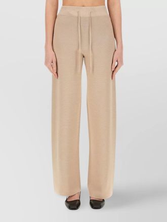 Fabiana Filippi organic cotton and lurex wide leg pants