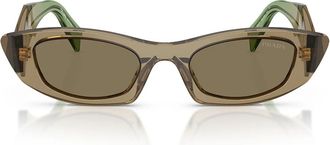 Prada Sunglasses Prb16 S 29 E90 F Earth/Light Brown Women