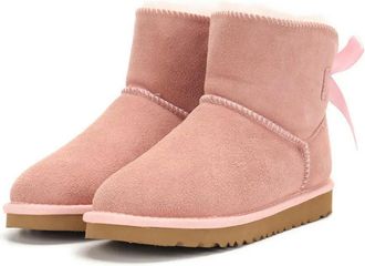 Generic QXDZSW Women Warm Bow Snow Winter Boots Women Boots Ankle Boots Fur Shoes Size 34-45 Pink