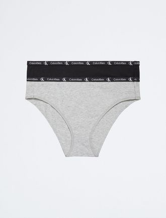 Calvin Klein Womens Calvin Klein 1996 2-Pack Cotton Stretch Modern Bikini - Multi - XS