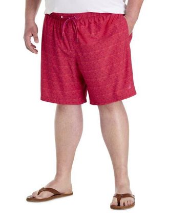 Nautica Big & Tall Printed Swim Trunks in Cactusflwr at Nordstrom, Size 2X Big