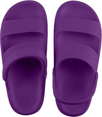 Generic Womens Flip Flops with Strap Back for Men and Women Bathing Shoes Casual Cloud Shoes Flat Super Soft Summer Shoes Wide Feet Bath Mules Beach Shower fo