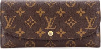 Louis Vuitton Louise Wallet Monogram Canvas small wallets - Marrone