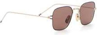 Thom Browne Vierkante Zonnebril - unisex - Zonnebrillen - Grijs - 49 MM - Accessoires