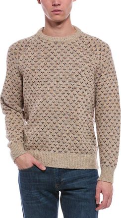 Faherty Donegal Wool-Blend Crewneck Sweater