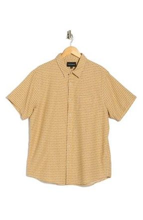Lucky Brand San Gabriel Short Sleeve Button-Up Shirt in Natural Multi Print at Nordstrom Rack, Size Xx-Large
