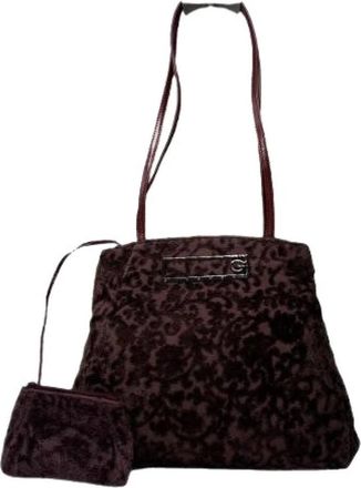 Givenchy Pre-owned Shoulder Bag - Dames - Vintage Schoudertas - Paars - ONE Size - Katoen - Vintage