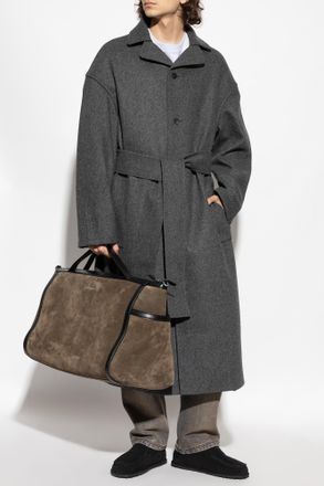 Jacquemus Wool Coat, Mens, Grey