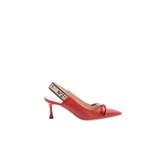 N°21 Schoenen, Dames, Rood, 36 EU, Leer, Slingback met Strik