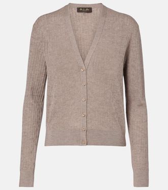 Loro Piana C&aacute;rdigan acanalado de cachemir y seda