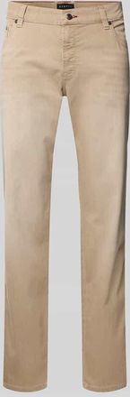 Bugatti Regular Fit Jeans mit Eingrifftaschen in Beige, Gr&ouml;&szlig;e 30/32