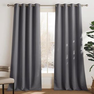 OEM Cortina Opaca Aislante T&eacute;rmica, Resistente Al Fr&iacute;o Y Al Calor, 140x240cm, Opaca, Con Ojales, Protecci&oacute;n Uv, Gris - Otro