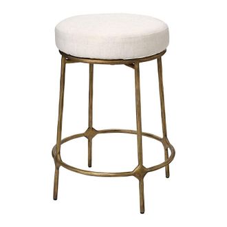 Ballard Designs Zora Counter Stool - Antique Brass - Ballard Designs