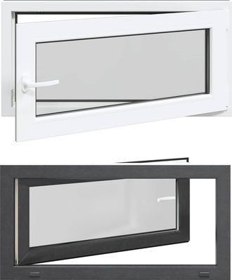 vidaXL Color Interno De Ventana De S&oacute;tano Blanco Risor 100 X 50 Cm Vidaxl
