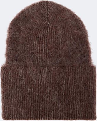 Brunello Cucinelli Mohair, alpaca, and wool beanie