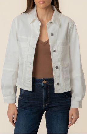 Kut from the Kloth Bailey Stretch Denim Jacket in White at Nordstrom, Size X-Large