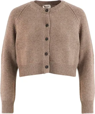 Max Mara Truien & Vesten, Dames, Bruin, M, Lange gebreide trui