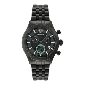 Versace Accessoires, Heren, Zwart, ONE Size, Helleny Chronograph